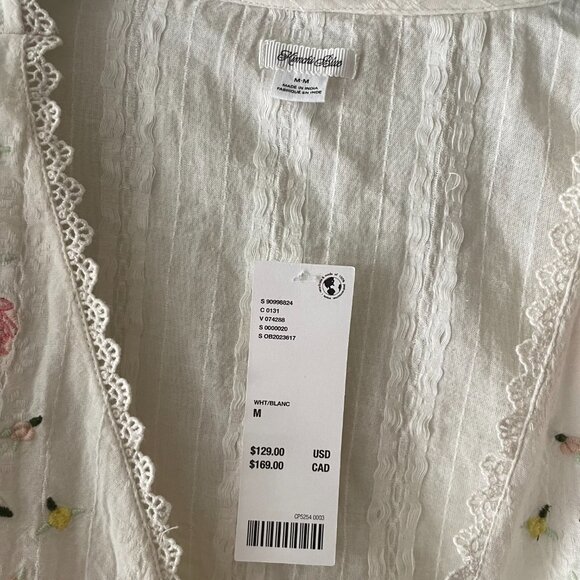 NWT Kimchi Blue Embroidered Cotton Boho Top Urban Outfitters New With Tags M - Picture 4 of 4